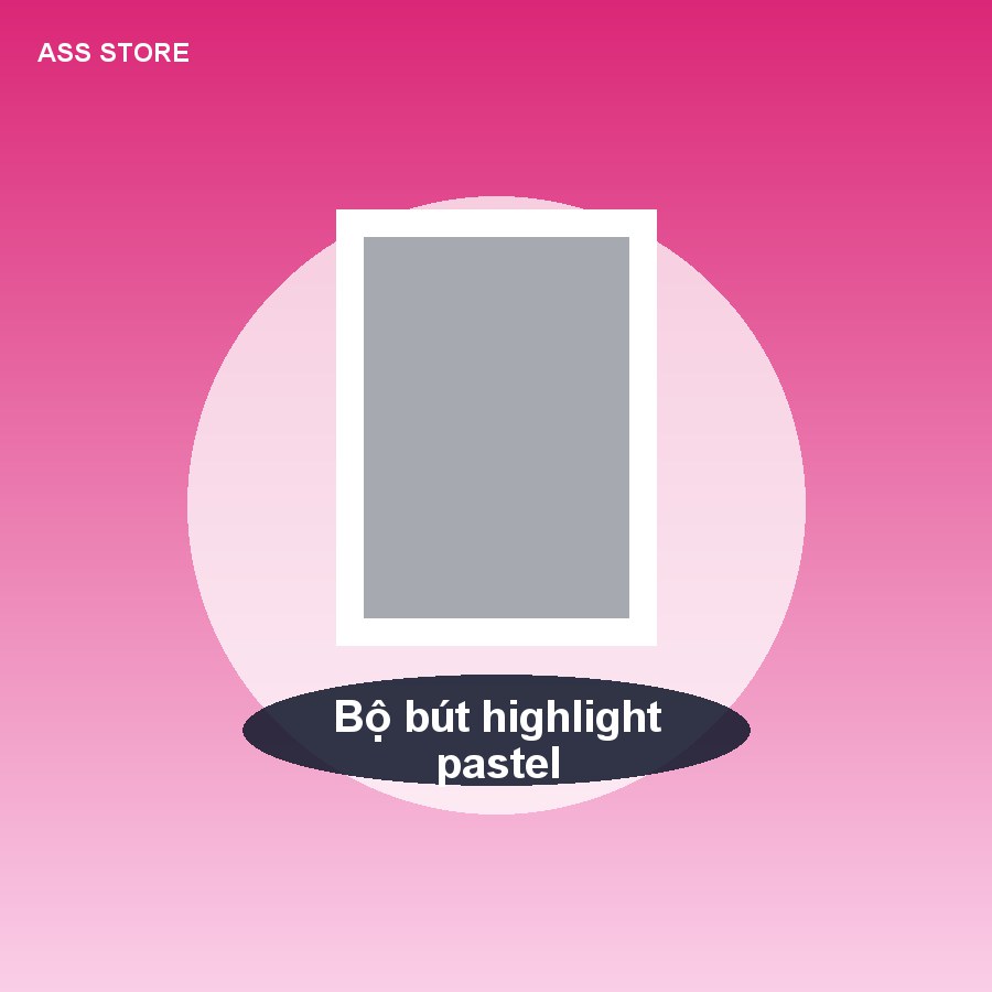 Bộ bút highlight pastel